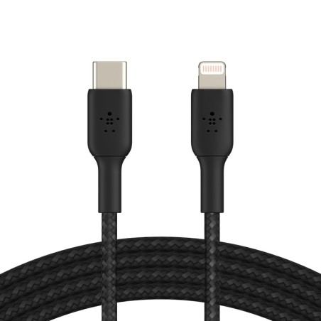 Belkin Câble USB-C vers Lightning MFI renforcé (noir) - 1 m