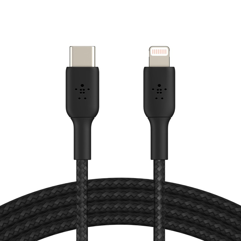 Belkin Câble USB-C vers Lightning MFI renforcé (noir) - 2 m