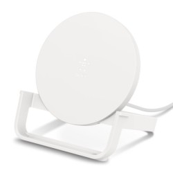 Belkin Chargeur à induction Boost Charge Stand 10 W avec adaptateur secteur (Blanc)