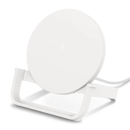 Belkin Chargeur à induction Boost Charge Stand 10 W avec adaptateur secteur (Blanc)