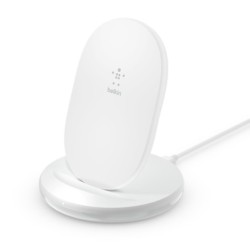 Belkin Chargeur Induction Stand 15 W avec chargeur secteur inclus (Blanc)