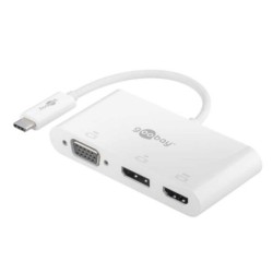 Goobay adaptateur USB 3.1 type C vers HDMI + DP + VGA