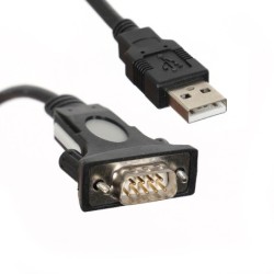 TEXTORM Convertisseur USB/Série (RS232) - DB9/DB25 - 1.8 M