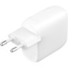 Belkin Chargeur secteur 2 ports USB-C 60 W (2 x 30 W) - Blanc