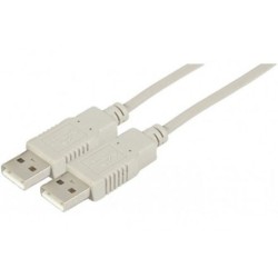 Câble USB 2.0 Type AA (Mâle/Mâle) - 1.8 m (Gris)