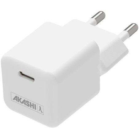 Akashi Chargeur secteur USB-C 30W Origine France Garantie Blanc