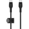 Belkin Boost Charge Pro Flex Câble silicone tressé USB-C vers USB-C (Noir) - 1 m