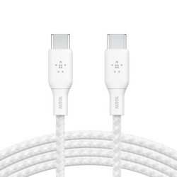 Belkin Câble USB-C Renforcé 100 W 3 m (Blanc)