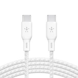 Belkin Câble USB-C vers USB-C 100W renforcé (blanc) - 2 m