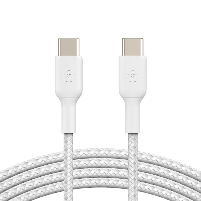 Belkin Câble USB-C vers USB-C renforcé 60 W (blanc) - 1 m