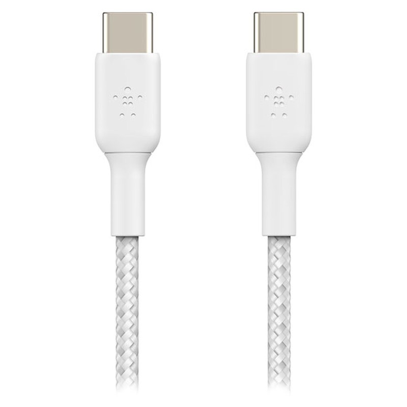 Belkin Câble USB-C vers USB-C renforcé 60 W (blanc) - 2 m