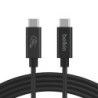 Belkin Câble USB4 20 Gbps USB-C vers USB-C - 240 W - 4K - Mâle/Mâle (noir) - 2 m