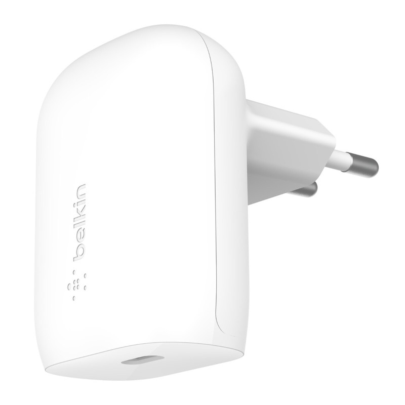 Belkin Chargeur secteur USB-C 30 W pour iPhone et autres (Blanc)