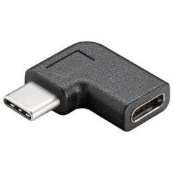 Goobay Adaptateur USB-C 3.0 mâle sur USB-C femelle coudé 90°