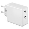 Goobay Chargeur rapide double USB C PD 36W (blanc)