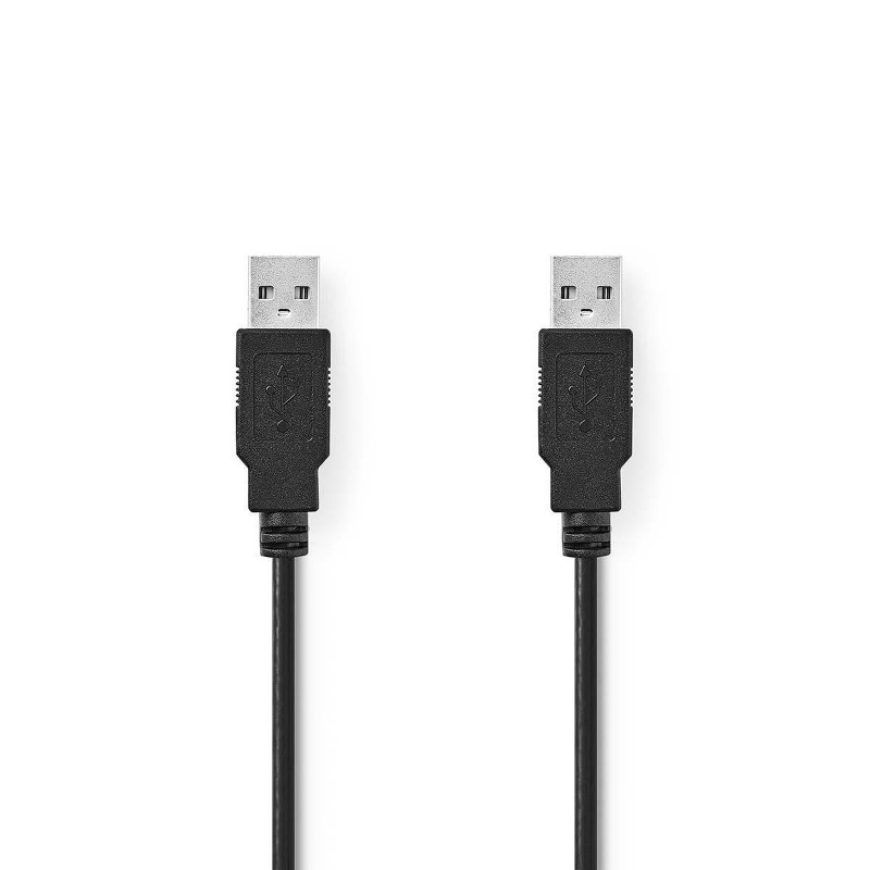 Nedis Câble USB-A / USB-A - 2 m (Noir)