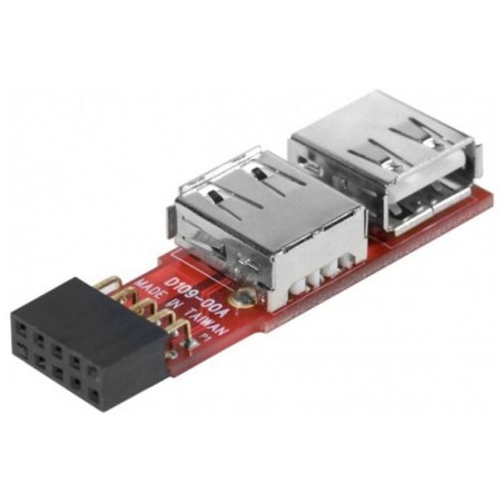 Adaptateur 2 ports USB 2.0 internes sur carte mère