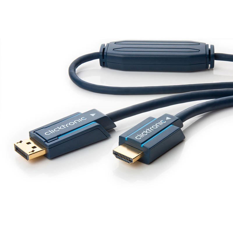 Clicktronic câble DisplayPort / HDMI (1 mètre)