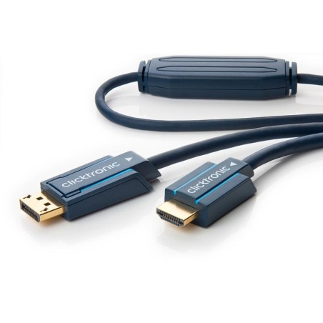 Clicktronic câble DisplayPort / HDMI (1 mètre)