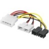 Adaptateur d'alimentation Molex pour 4 ventilateurs 3 broches