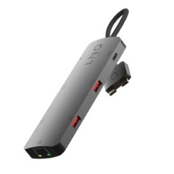 Linq Multiports USB-C 7-en-1 GrisD2 Pro MST Gris