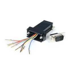 StarTech.com Adapteur modulaire DB9 vers RJ45 - M/F - Noir