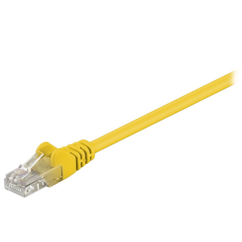 Câble RJ45 catégorie 5e U/UTP 0.3 m (Jaune)