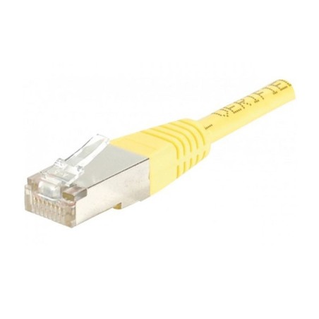 Câble RJ45 catégorie 6 F/UTP 0.15 m (Jaune)