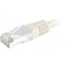 Câble RJ45 catégorie 6 S/FTP 0.15 m (Beige)