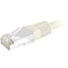 Câble RJ45 catégorie 6 S/FTP 0.15 m (Beige)