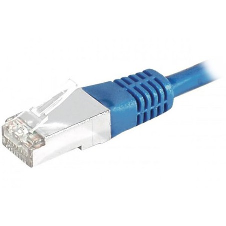 Câble RJ45 catégorie 6 S/FTP 0.30 m (Bleu)