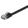 Câble RJ45 plat catégorie 6 U/UTP 0.5 m (Noir)