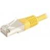 Cordon RJ45 catégorie 6a F/UTP 0.5 m (Jaune)