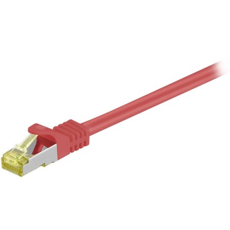 Cordon RJ45 catégorie 7 S/FTP 0.25 m (Rouge)