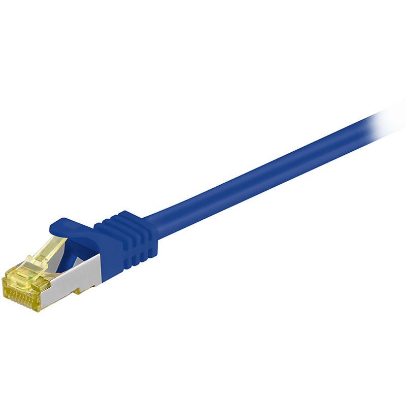 Cordon RJ45 catégorie 7 S/FTP 0.5 m (Bleu)