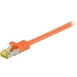 Cordon RJ45 catégorie 7 S/FTP 1 m (Orange)