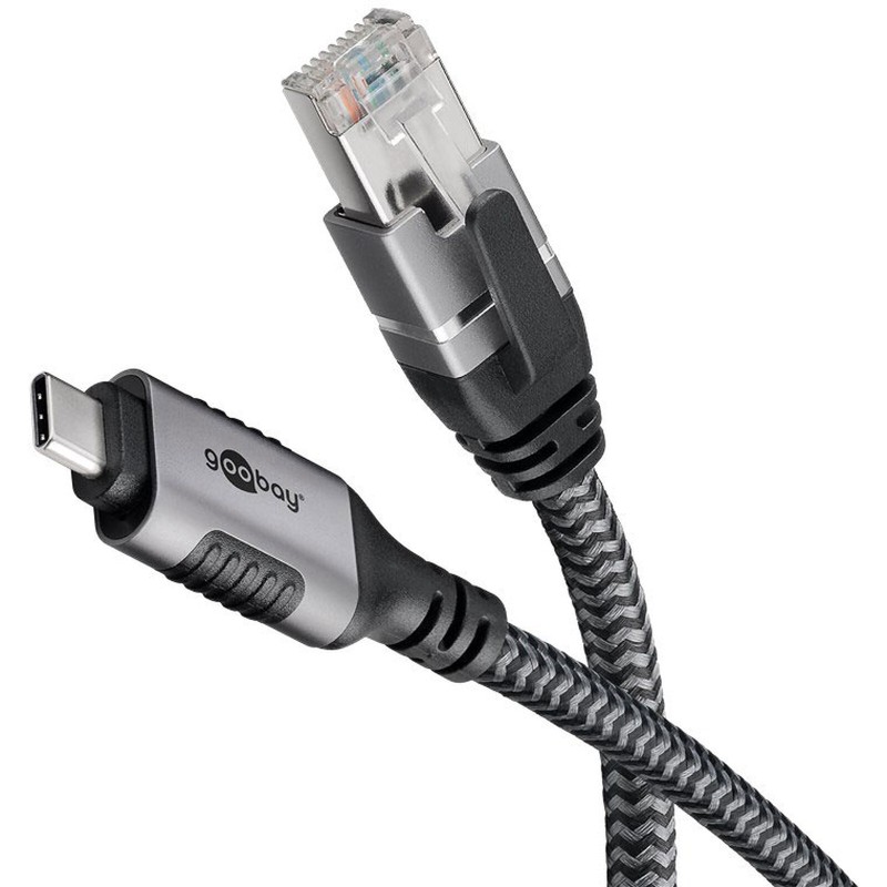 Goobay Câble Ethernet USB-C 3.1 vers RJ45 CAT 6 FTP - M/M - 10 m