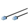 Goobay Câble RJ45 Slim Cat 6a U/UTP 0.25 m (Noir)