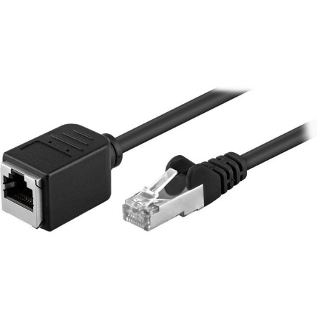 Goobay Rallonge RJ45 Cat 5e F/UTP 0.5m (Noir)