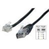 Câble adaptateur RJ11 mâle / RJ45 mâle (10 mètres)