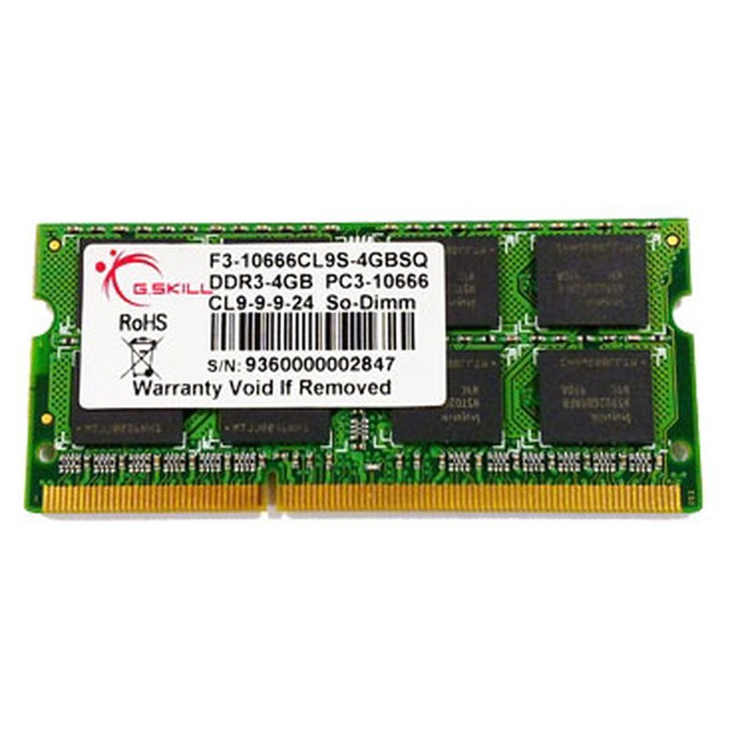 G.Skill SODIMM 4 Go DDR3 1600 MHz