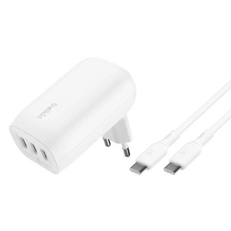 Belkin Chargeur USB-C 67W avec 3 ports USBC pour PC et téléphone