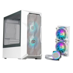 Cooler Master MasterBox TD300 Mesh Blanc + MasterLiquid ML240 Illusion White Edition