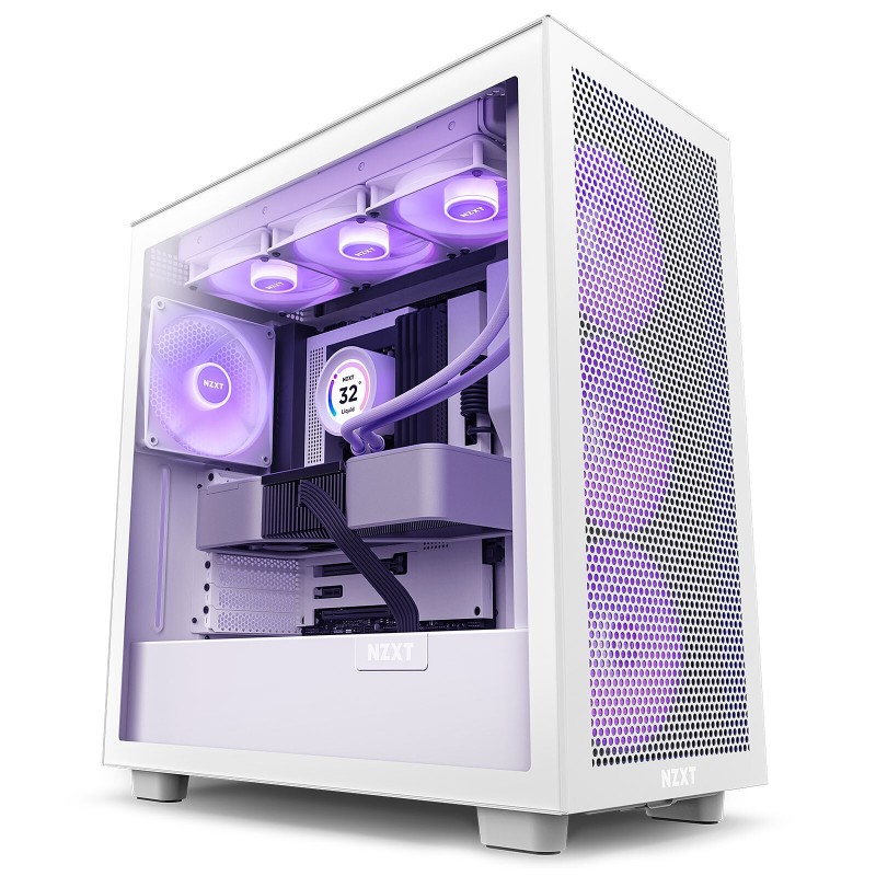 NZXT H7 Flow RGB Blanc