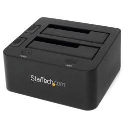 StarTech Station d'accueil USB 3.0 pour 2 HDD / SSD SATA III de 25" ou 35" avec UASP