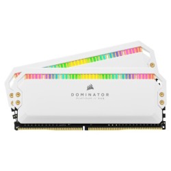 Corsair Dominator Platinum RGB 32 Go (2 x 16 Go) DDR4 3600 MHz CL18 - Blanc