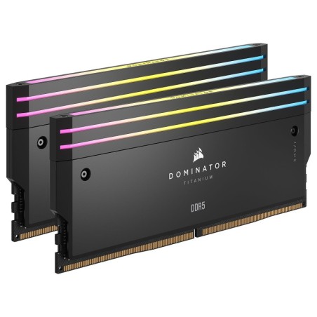 Corsair Dominator Titanium DDR5 RGB 32 Go (2 x 16 Go) 6000 MHz CL30 - Noir