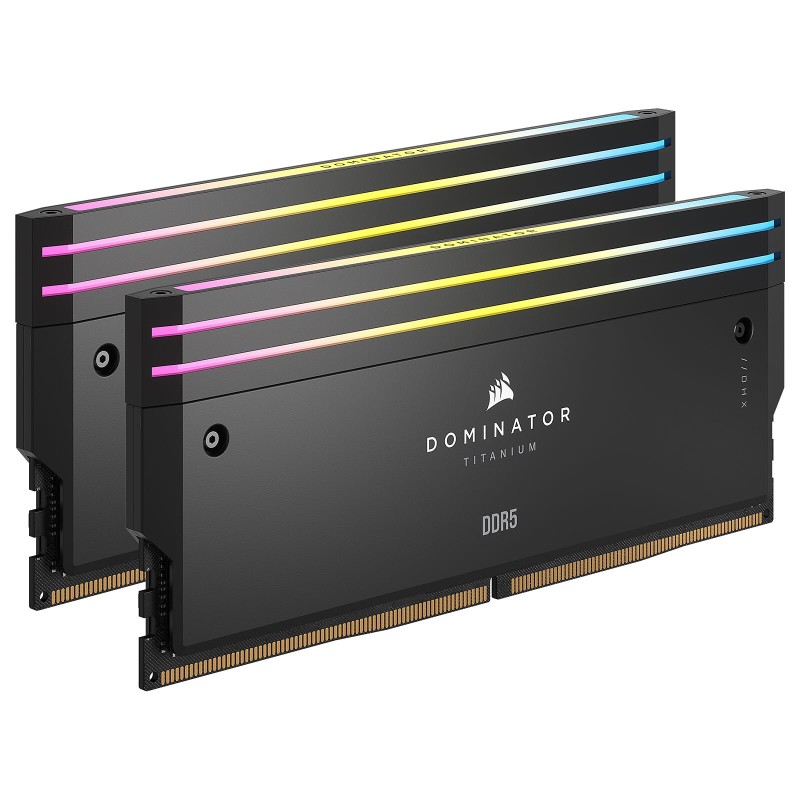 Corsair Dominator Titanium DDR5 RGB 64 Go (2 x 32 Go) 6000 MHz CL30 - Noir