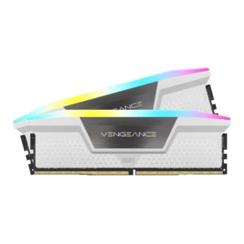 Corsair Vengeance RGB DDR5 32 Go (2 x 16 Go) 6000 MHz CL30 - Blanc