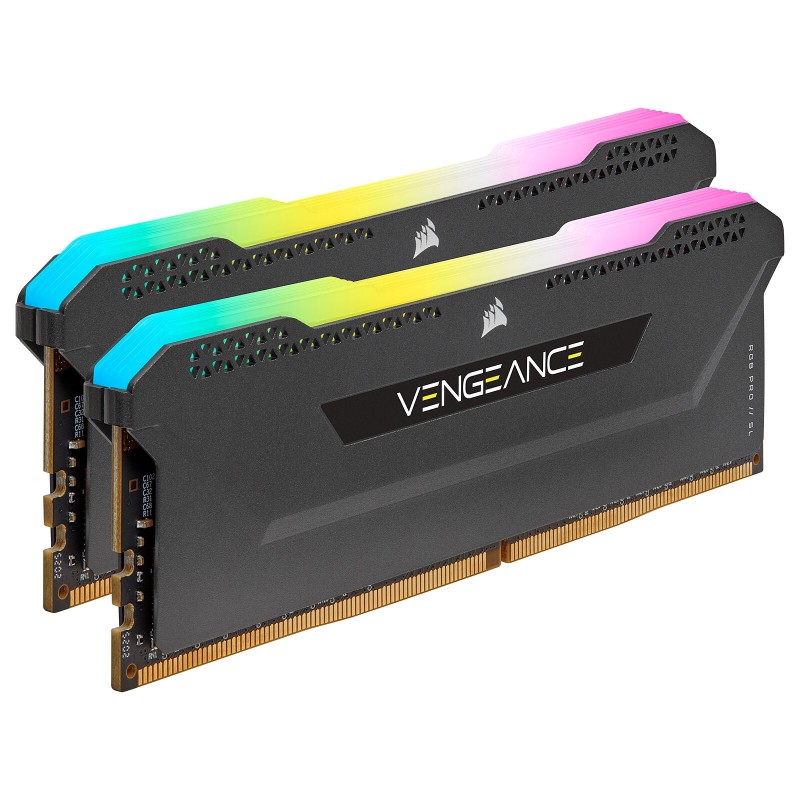 Corsair Vengeance RGB PRO SL Series 16 Go (2 x 8 Go) DDR4 3200 MHz CL16 - Noir